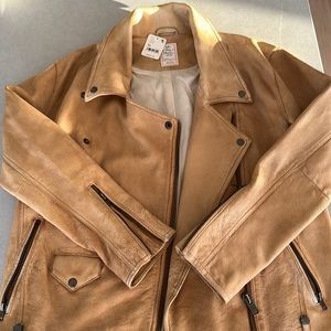 We the Free Leather Motorcycle Jacket